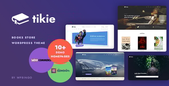 Tikie  Book Store WooCommerce WordPress Theme