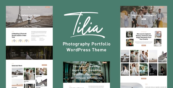 Tilia 1.3.1 - Wedding Photography WordPress Theme