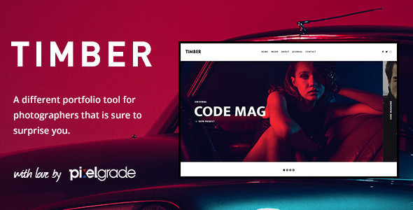 TIMBER 6.0 - An Unusual Photography WordPress Theme