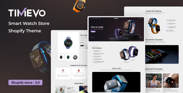 Timevo 1.5 - Single Product Shop Landing Page Shopify Theme