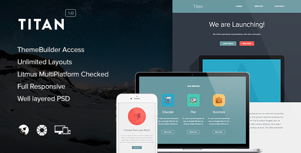 Titan 1.0 - Responsive Email  Themebuilder Access