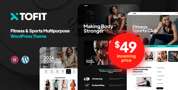 Tofit - Fitness Club and Gym WordPress Theme