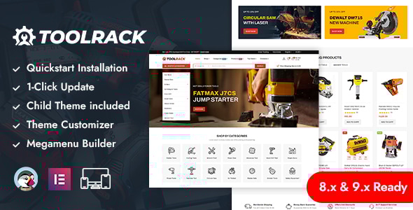 Toolrack - Tools & Hardware Store Prestashop Responsive Theme