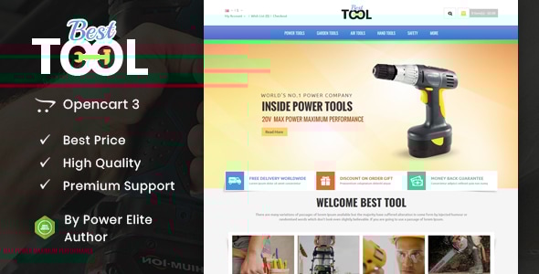 Tools 1.5.6 - Opencart Responsive Theme