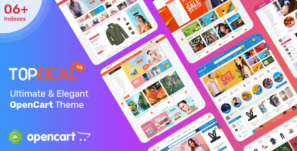 TopDeal 1.0.8 - MarketPlace  Multi Vendor Responsive OpenCart 3 & 2.3 Theme with Mobile-Specific Layouts