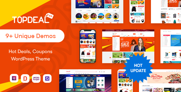 TopDeal 2.3.20 - Multi Vendor Marketplace Elementor WooCommerce WordPress Theme (Mobile Layouts Ready)