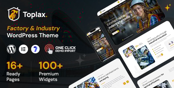Toplax - Manufacturing WordPress Theme