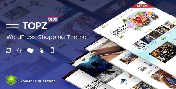 TopZ 1.5.25 - Food Store & Sport Fashion Shop WooCommerce WordPress Theme