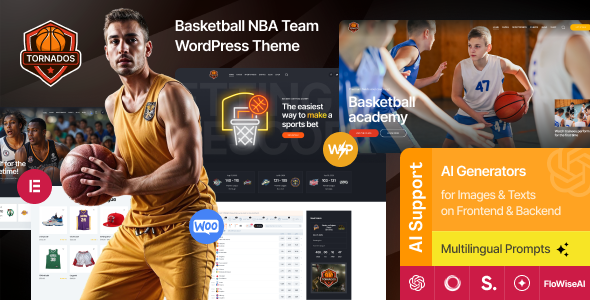 Tornados 2.6 - Basketball NBA Team WordPress Theme