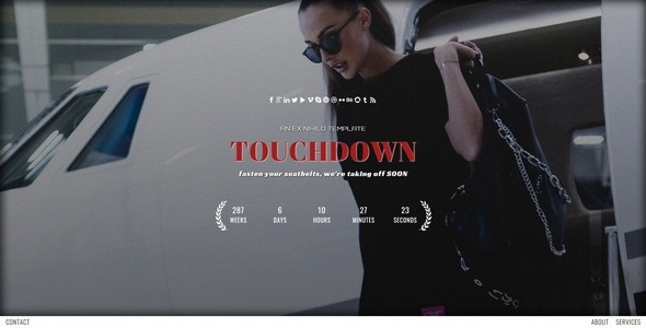 Touchdown  Responsive Coming Soon Page