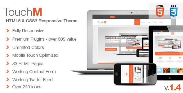 TouchM 3.0 - Premium HTML5 Multipurpose Responsive