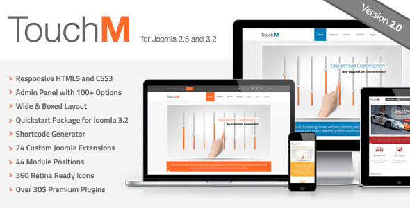 TouchM 2.0 - Responsive Multi-purpose Joomla Template