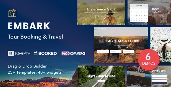 Tour Booking & Travel WordPress Theme 6.9 Embark