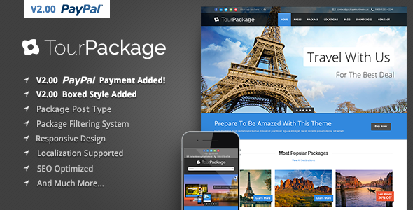 Tour Package 7.0 Wordpress TravelTour Theme
