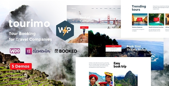 Tourimo 1.2.4 - Tour Booking Tourism & Adventure WordPress Theme