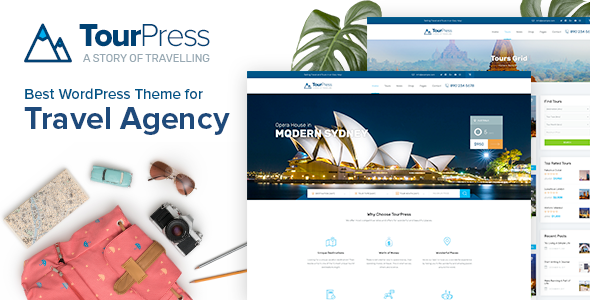 TourPress 1.2.4 - Travel Booking WordPress Theme