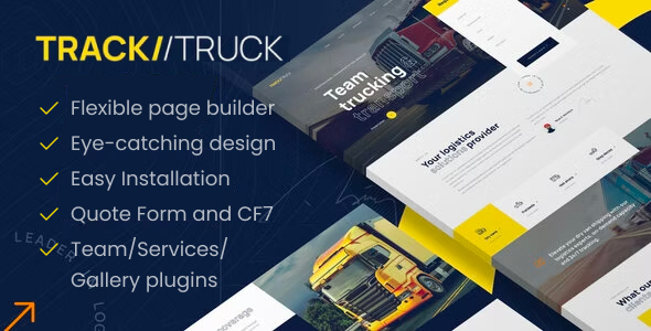 TrackTruck - Freight Brokerage and Logistics Company WordPress theme