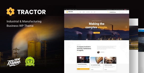 Tractor - Industrial & Manufacturing WordPress Theme