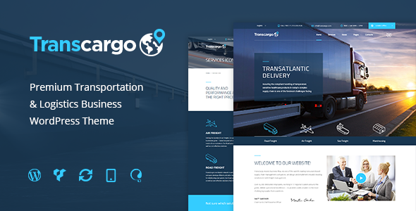 Transcargo 7.0 Transportation WordPress Theme for Logistics