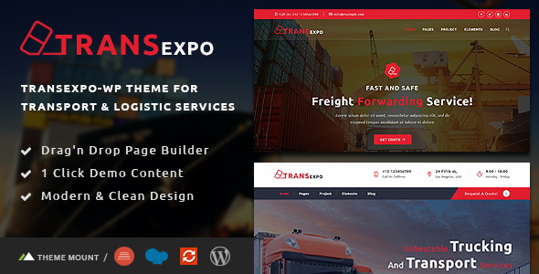 Transexpo 5.2 - Logistics and Cargo Services WordPress Theme
