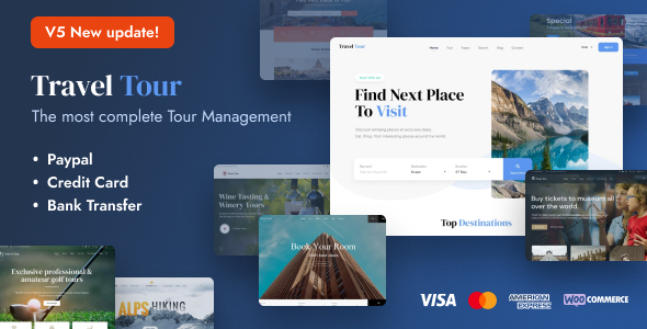 Travel Tour 6.8 Travel Booking WordPress