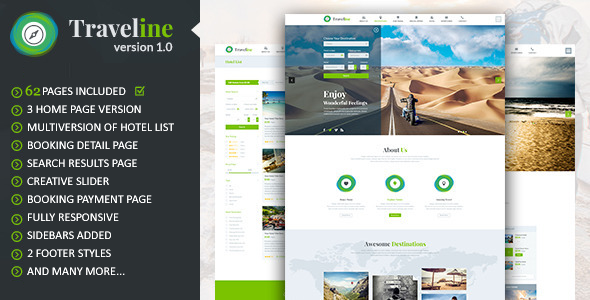 Traveline  Tour & Travel Hotel Booking Template