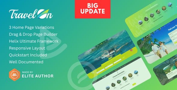 TravelOn - Travel Tour Travel Agency Joomla Template
