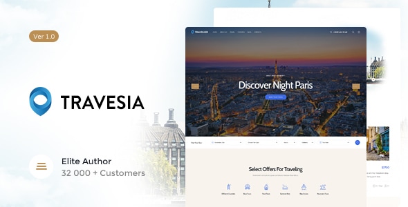 Travesia 1.1.16 - Travel Agency and Tour Booking WordPress Theme
