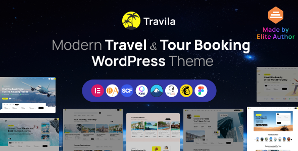 Travila 2.1 - Modern Travel & Tour Booking WordPress Theme
