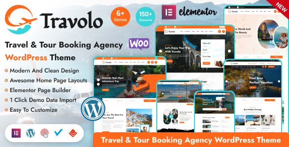Travolo 1.1.1 - Travel Agency & Tour Booking WordPress Theme