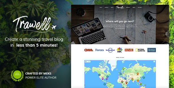 Trawell 6.8 - Travel Blog WordPress Theme