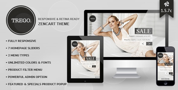 Trego 1.5.6 - Premium Responsive Zencart Theme