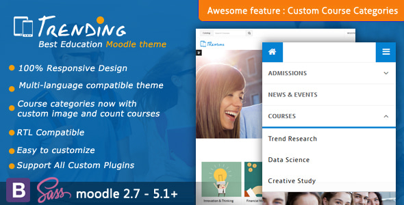 Trending 2.7 - High Quality Responsive Moodle Theme