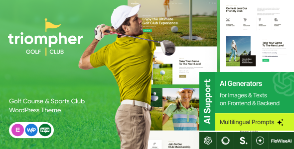 Triompher 2.0 - Golf Course & Sports Club WordPress Theme
