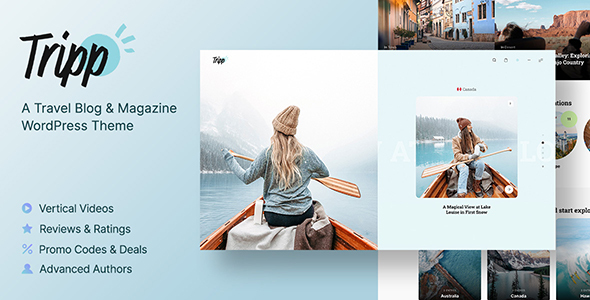 Tripp 1.5.9 - Travel Blog & Magazine WordPress Theme