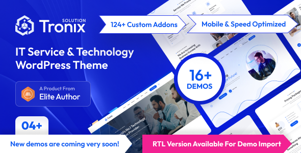 Tronix 1.2.0 - IT Service And Technology WordPress Theme