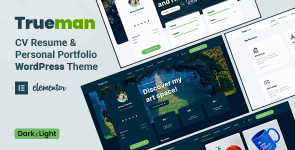 Trueman 13.05.2025 - CV Resume WordPress Theme