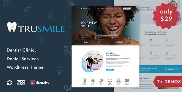 TruSmile 1.3.0 - Dentist WordPress Theme