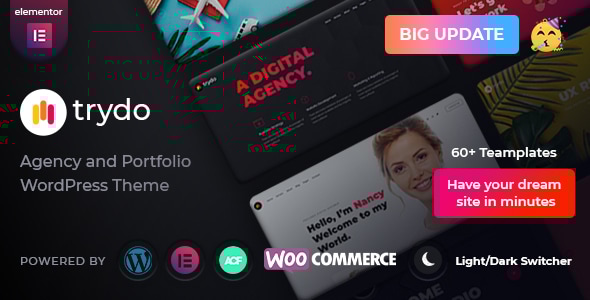 Trydo 1.6.1 - Agency & Portfolio WordPress Theme