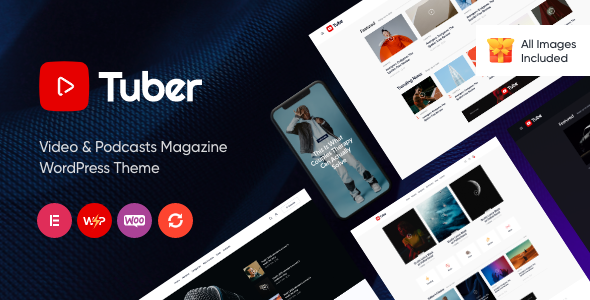 Tuber 1.15 - Youtube Streaming & Podcast WordPress Theme