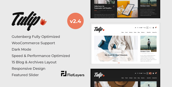 Tulip 2.4 - Responsive WordPress Blog Theme