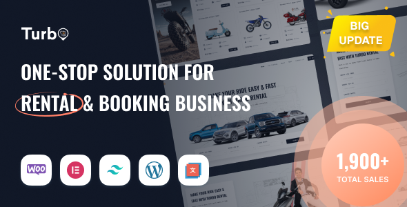Turbo 20 - Multipurpose WooCommerce Rental & Booking Theme