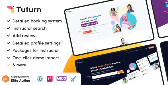 Tuturn 3.6 - Online Tutors Marketplace WordPress Theme