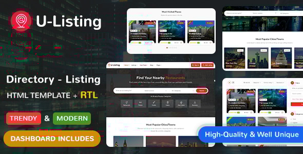 U-Listing Directory 3.0 - Listing HTML Template