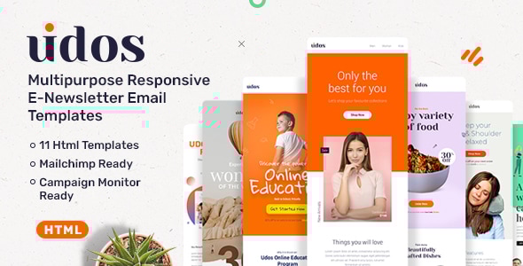 Udos - Multipurpose Responsive E-Newsletter Email Templates