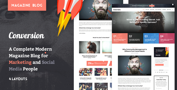 Ultimate Conversion 1.0.4 - Digital Marketing Magazine Blog Theme