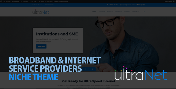 UltraNet 5.1 - Broadband & Internet Service Providers WordPress Theme