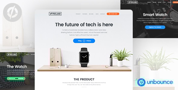 Unbounce Product landing Page Template 1.0 - Proland
