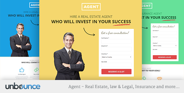 Unbounce Responsive Landing Page Template 30.0 - Agents
