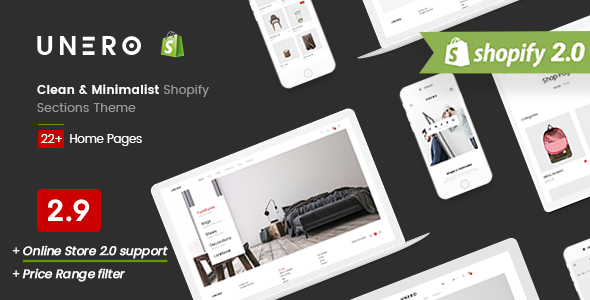 Unero 1.0 - Clean & Minimal Shopify Sections Theme
